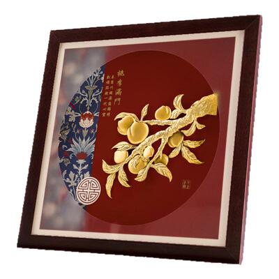 威弗列德足金金箔画桃李满门毕业送老师教师节礼物装饰工艺品摆件