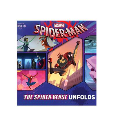 【现货】蜘蛛侠：手风琴式折页书英文儿童绘本IP系列进口原版外版书精装3-6周岁【Unfolds Book】Spider-Man UnfoldsAbramsAbrams