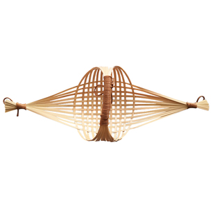 月亮船竹编材料包果盘竹篮子亲子手工DIY 教学制作 花篮 非遗装饰