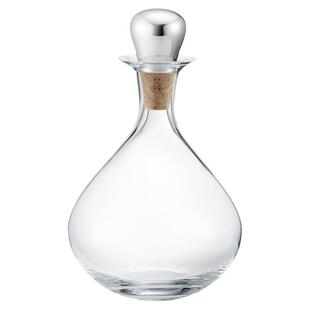 新品现货 丹麦georg jensen乔治杰生sky醒酒器酒壶酒瓶塞橡木轻奢