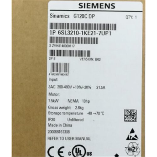 议价西门子plc6SL3210-1KE21-7UP17.5kWG120C变频器现货正品