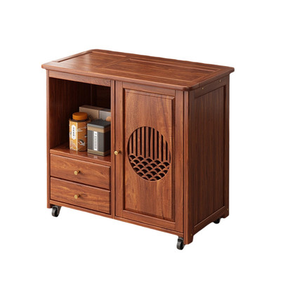 实木茶几茶车移动茶桌檀木小茶台