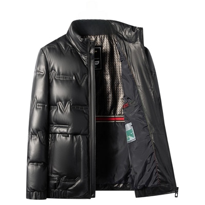 头层绵羊皮衣男皮夹克外套羽绒服