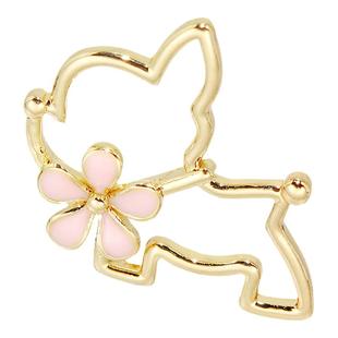 可爱日韩镂空小狗胸针时尚精致设计感小众防走光别针领口开衫配饰