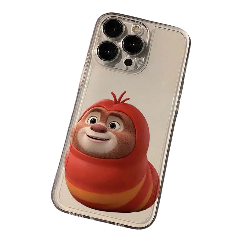 适用iPhone13苹果14创意透明12ProMax卡通适用OPPORENO16PRO可爱适用小米17ULTRA软15PLUS手机壳熊大熊二虫子