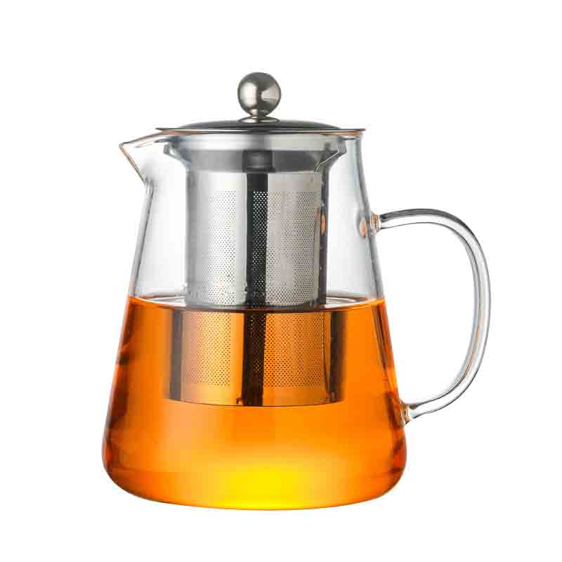 耐热加厚防爆透明不锈钢玻璃茶壶