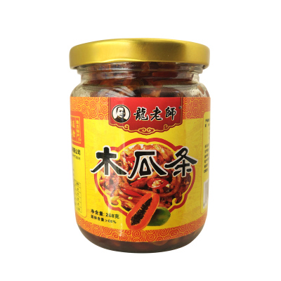龙老师木瓜条酱菜瓶装香辣下饭菜