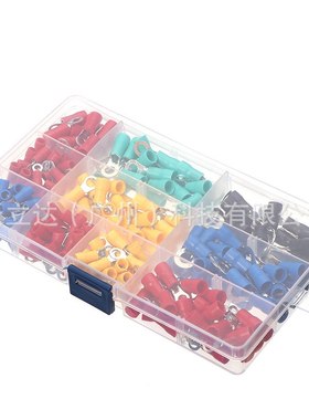 新款直销直销 245pcs冷压接线端子盒装 圈状预绝缘接线端子铜端子