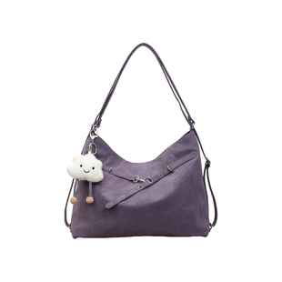 艾米兔女包2026新款百搭日常通勤韩版大容量双肩包潮流小众单肩包