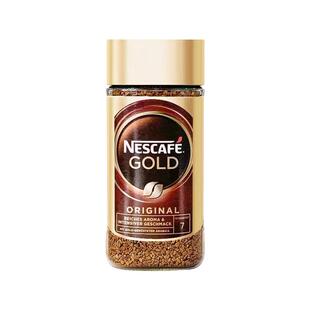 原装进口雀巢Gold金牌冻干黑咖啡200克无添加蔗糖速溶纯咖啡美式