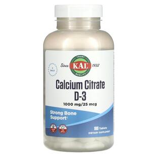 KAL柠檬酸钙D-3片支持骨骼牙齿健康营养补充易吸收优效利用