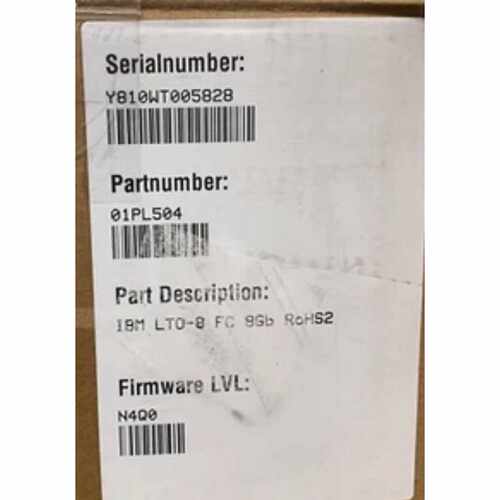 01PL504 IBM LTO8 FC 加载驱动器