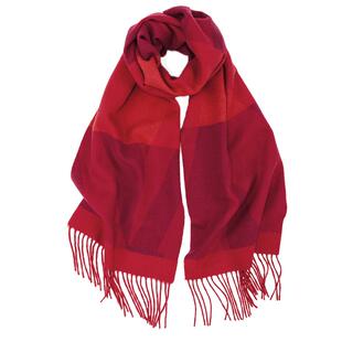 MARJAKURKI玛丽亚古琦红色羊绒围巾女冬中国红围巾本命年男女同款