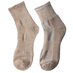 袜子女秋冬纯棉加厚毛巾底运动风中筒长袜克莱因蓝防臭黑色白色