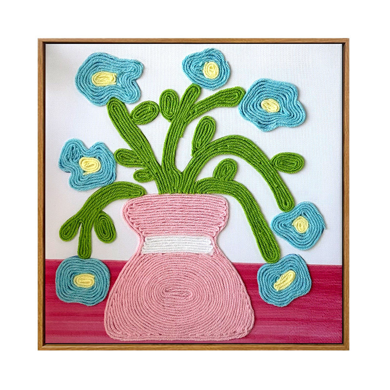 《线序-春日》手工DIY毛线画