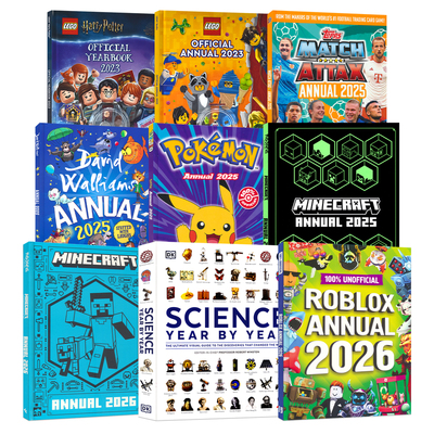 Annual 2025 2026 年鉴 我的世界 Roblox 乐高哈利波特 宝可梦 足球 百科常识 游戏娱乐 青少年英语课外读物 英文原版进口儿童图书