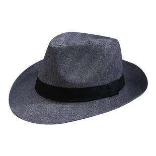 上海滩许文强爵士礼帽特务帽舞台表演礼帽女百搭出街大檐呢帽时尚