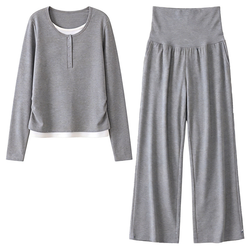 momjane月子服孕妇哺乳睡衣套装