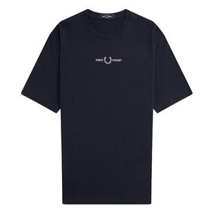 FRED PERRY女士休闲T恤夏季胸前字母logo刺绣宽松上衣短袖衫G3102