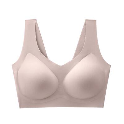 大码大胸显小胖MM无痕背心文胸