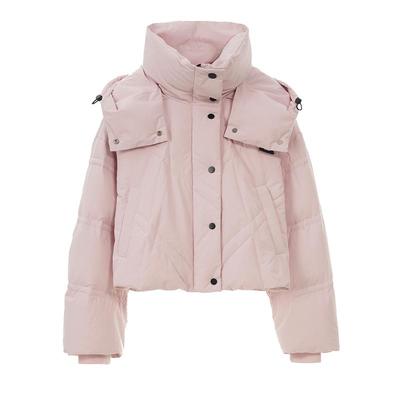 SOMSOM/索玛羽绒服女短款冬季连帽运动宽松休闲保暖时尚鸭绒外套