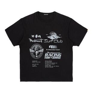 Randomevent春夏季上衣图形合集印花重磅T恤街头复古穿搭情侣