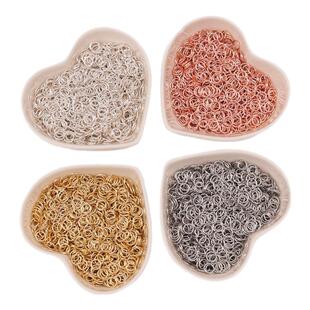 14k包金保色18k镀真金项链手链开口圈diy手工饰品配件连接环单圈