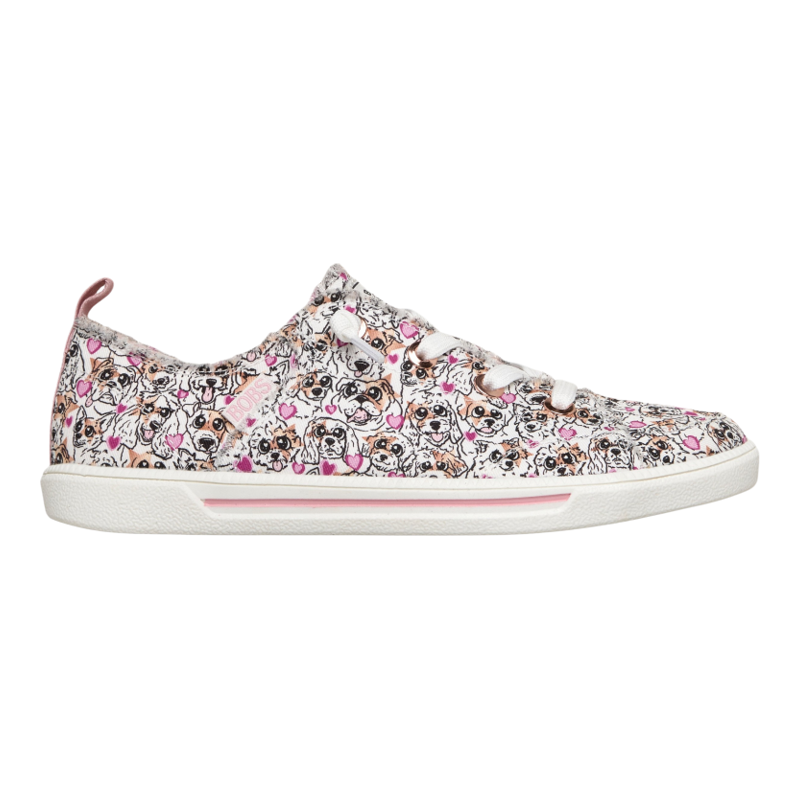 Skechers/斯凯奇女鞋帆布鞋毛边小狗BOBS B Cute 2.0板鞋单鞋夏季
