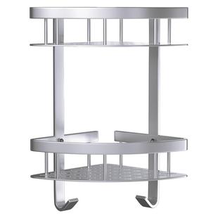 太空铝卫生间置物架浴室三角架子厕所免打孔洗澡间壁挂墙角收纳架