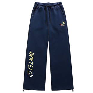 男士美式卫裤男款春2026新款高级感裤子直筒宽松休闲裤弯刀裤长裤