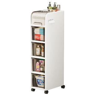 浴室收纳柜卫生间置物架防水落地抽屉式厕所马桶边窄夹缝隙储物柜