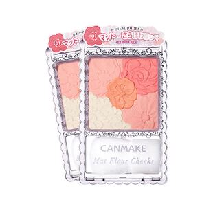 canmake/井田肯美花漾瑰丽胭脂五色花瓣腮红眼影修容高光一体盘女