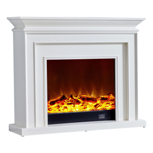 法式奶油风成品壁炉温暖仿真火烧柴取暖玄关柜定制北欧家庭装饰柜