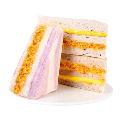 芋泥肉松三明治无边新鲜日期