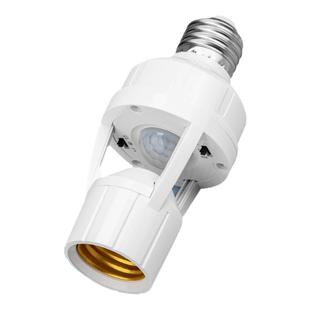 人体感应灯座楼道E27螺口灯头红外线感应灯口夜间自动感应灯开关