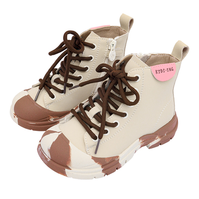 kids.ing女童马丁靴真皮时尚靴子