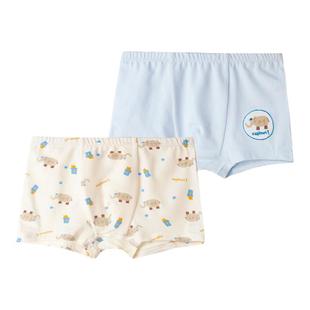 衣拉拉儿童平角内裤男童内裤宝宝四角短裤纯棉裤头小孩内裤2条装