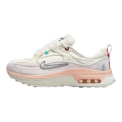 Nike女子白粉毛绒气垫休闲老爹鞋