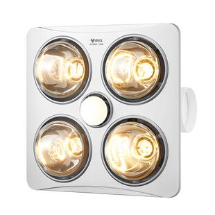 公牛集成吊顶四灯暖浴霸300x300嵌入式排气扇照明一体老式卫生间