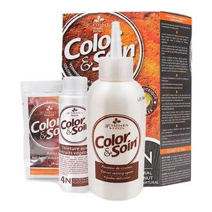 三橡树黑茶色染发剂纯植物天然无刺激正品冷棕色染发膏女遮盖白发