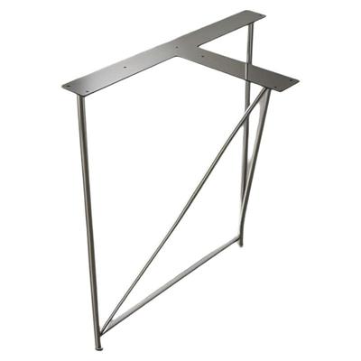 不锈钢实心实木大板桌腿