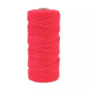 3mm彩色棉绳棉线绳手工DIY编织绳挂毯绳装饰绳材料包幼儿园结实