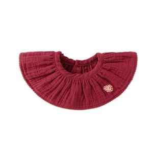 babylove婴幼儿纯棉纱布围嘴新年红色宝宝口水巾新生儿防吐奶围兜