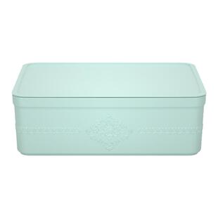 桌面收纳盒带盖家用办公整理盒子分格浴室无盖塑料长方形杂物盒筐