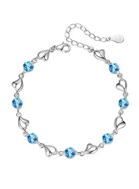 2025新款海洋之心纯银手链女款轻奢小众高级感手饰生日礼物S999