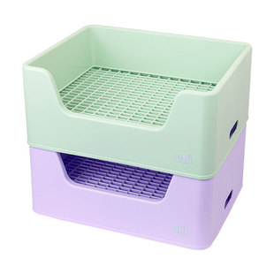 Umi兔子厕所金豆满豪华超大三分体防喷尿高颜值兔兔便盆宠物厕所