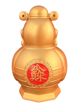 金色陶瓷招财财神爷摆件