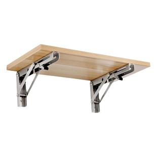 304不锈钢折叠支架托架活动下盖物置架超强承墙上三角支撑架层板