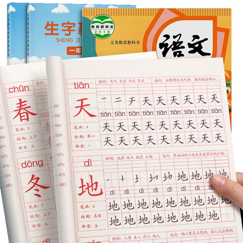 2025新版1-6年级语文同步练字帖