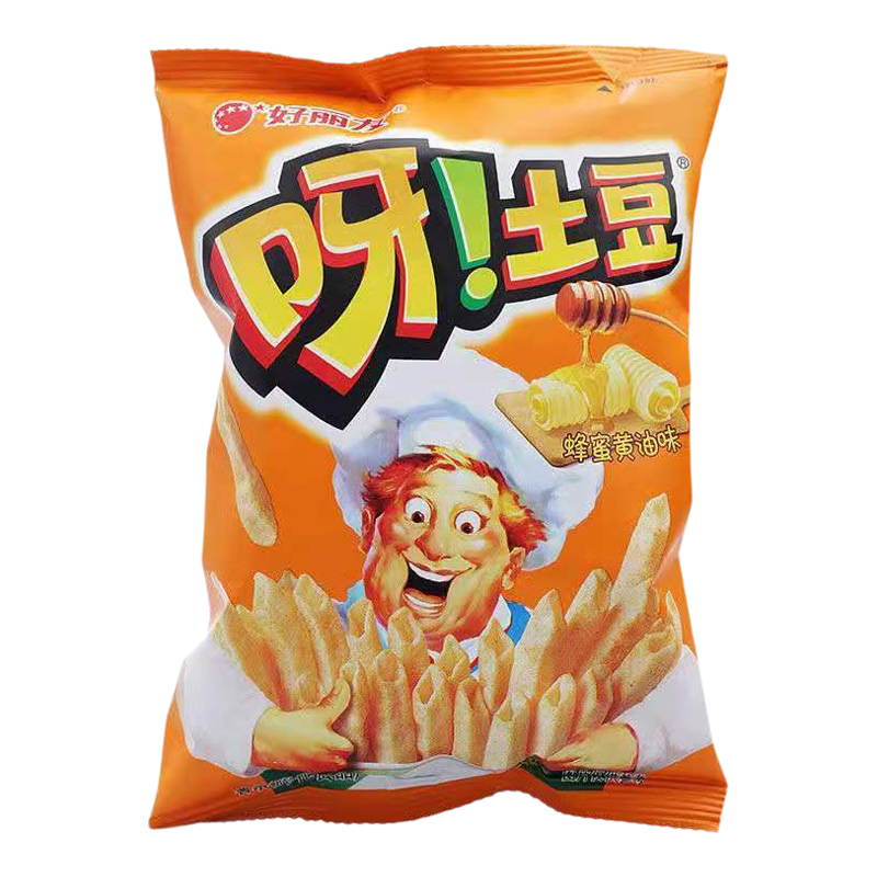 番茄土豆卷薄脆呀土豆薯片夜宵充饥解馋儿童网红零食小吃休闲食品